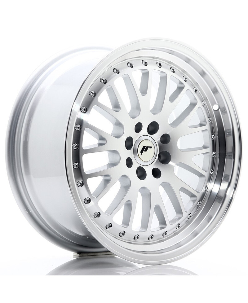 JANTE JR-10 17X8" / 4X100 - 4X108 / ET20 GRIS ARGENTE & POLI JAPAN RACING