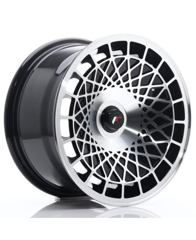 JANTE JR-14 15X8" / 4-5 TROUS SUR MESURE / ET20 NOIR / BRILLANT JAPAN RACING