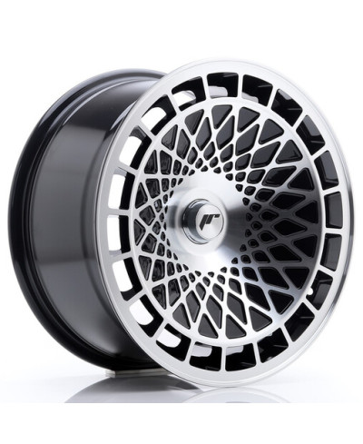 JANTE JR-14 17X8.5" / 4-5 TROUS SUR MESURE / ET15 NOIR / BRILLANT JAPAN RACING