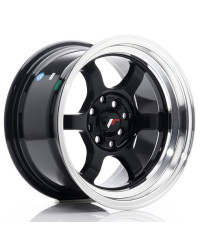 JANTE JR-12 15x8.5" / 4x100 - 4x114.3 / ET13 NOIR / BRILLANT JAPAN RACING