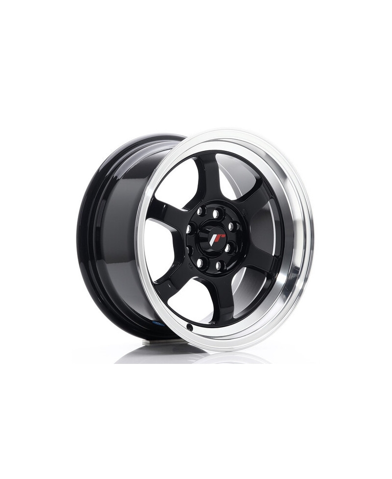 JANTE JR-12 15x7.5" / 4x100 - 4x108 / ET26 NOIR & BRILLANT JAPAN RACING