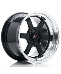 JANTE JR-12 16x9 / 4x100 - 4x114.3 / ET10 NOIR BRILLANT JAPAN RACING