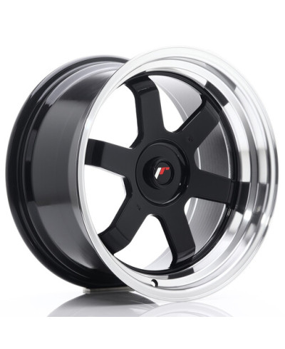 JANTE JR-12 17x9 / 4-5 TROUS SUR MESURE / ET25 NOIR BRILLANT JAPAN RACING