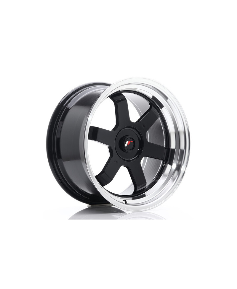 JANTE JR-12 17x9 / 4-5 TROUS SUR MESURE / ET25 NOIR BRILLANT JAPAN RACING