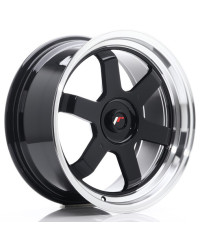 JANTE JR-12 17x8 / 4-5 TROUS SUR MESURE / ET35 NOIR BRILLANT JAPAN RACING