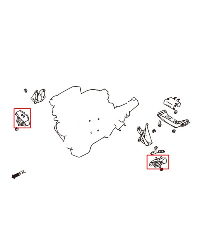 SUPPORTS MOTEUR RENFORCÉS NISSAN SKYLINE R32 / R33 / R34 HARDRACE