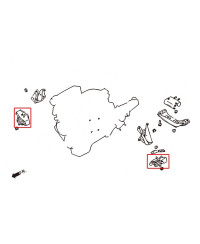 SUPPORTS MOTEUR RENFORCÉS NISSAN SKYLINE R32 / R33 / R34 HARDRACE