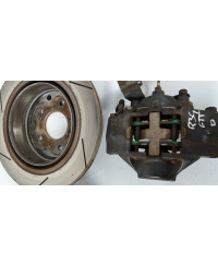 PAIRE DISQUE DE DISQUE + ETRIER ARRIERE SKYLINE R34GTT ORIGINE 