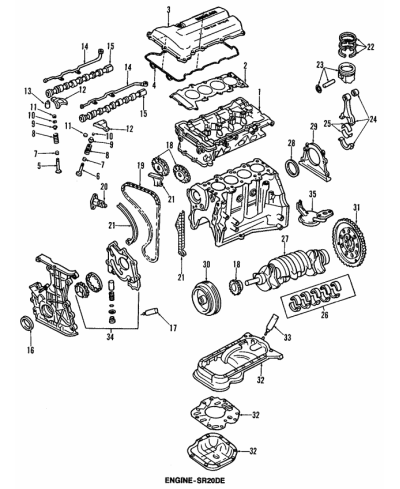 GUIDE CHAINE DE DISTRIBUTION 200SX SR20 NISSAN