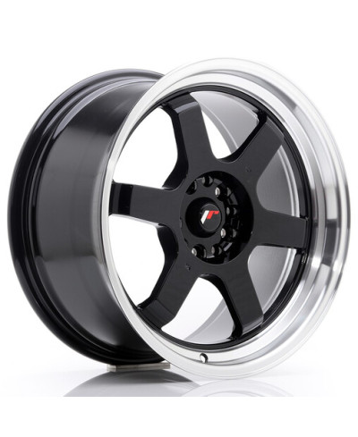 JANTE JR-12 18x9 / 5x114.3 - 5x120 / ET25 NOIR BRILLANT JAPAN RACING