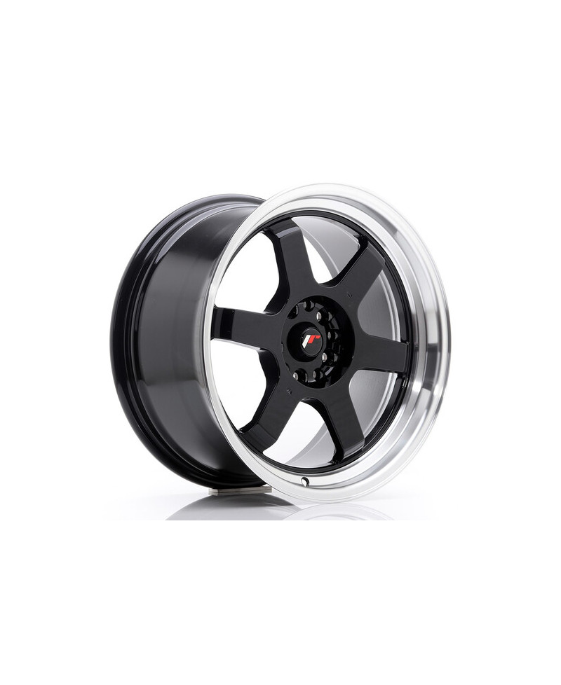 JANTE JR-12 18x9 / 5x114.3 - 5x120 / ET25 NOIR BRILLANT JAPAN RACING