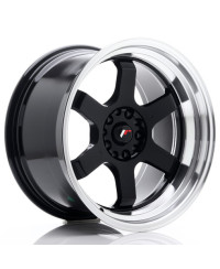 JANTE JR-12 18x10 / 5x114.3 - 5x120 / ET0 NOIR BRILLANT JAPAN RACING