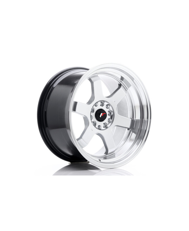 JANTE JR-12 18x10 / 5x114.3 - 5x120 / ET20 GRIS ARGENT & POLI JAPAN RACING