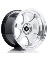 JANTE JR-12 18x10 / 5x114.3 - 5x120 / ET20 GRIS ARGENT & POLI JAPAN RACING