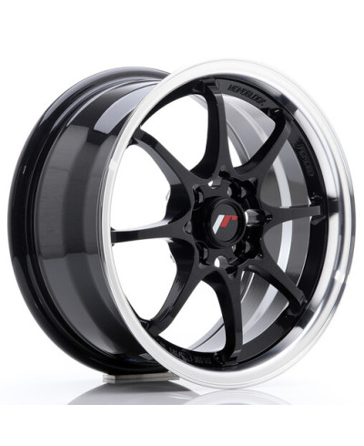 JANTE JR-5 15x7 / 4x100 / ET35 NOIR BRILLANT JAPAN RACING