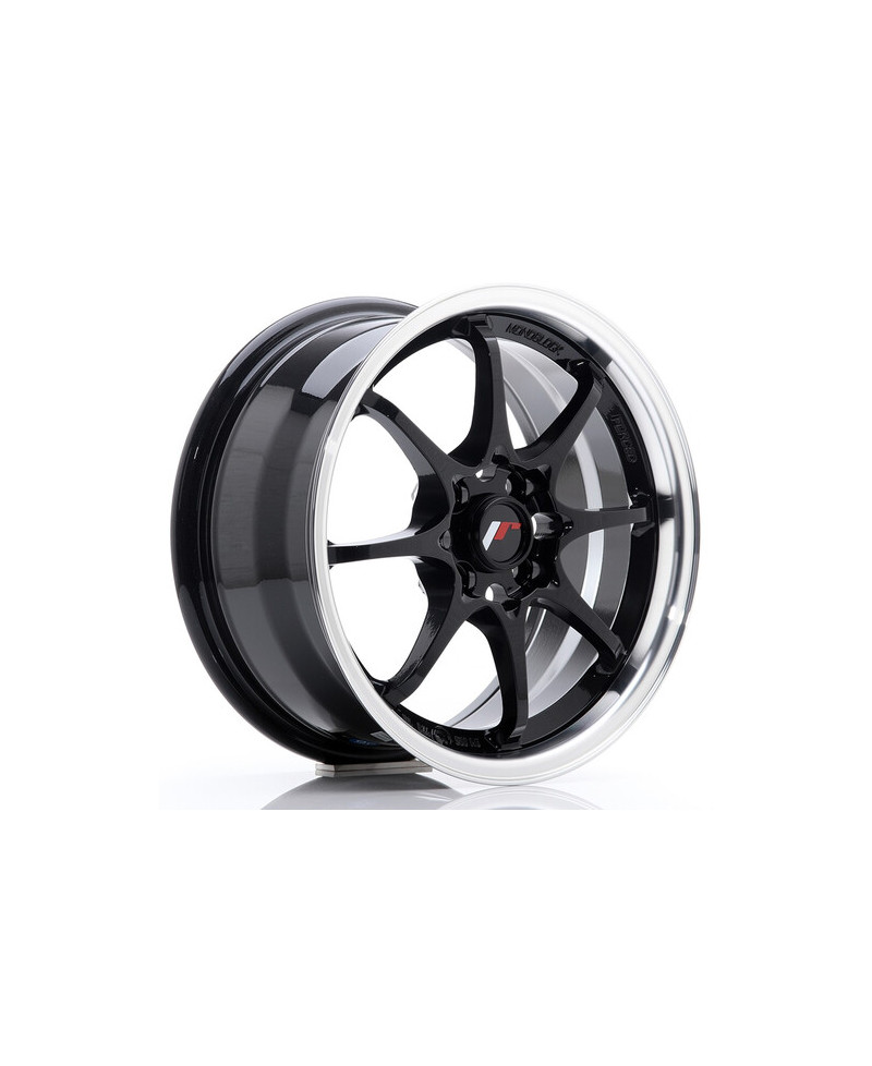 JANTE JR-5 15x7 / 4x100 / ET35 NOIR BRILLANT JAPAN RACING