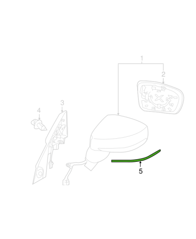 STICKER RETROVISEUR GAUCHE NISMO R35 GTR NISSAN