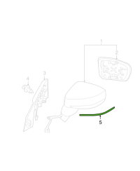 STICKER RETROVISEUR GAUCHE NISMO R35 GTR NISSAN