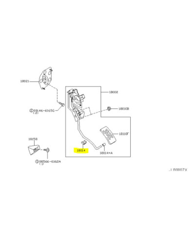 CLIP PEDALE ACCELERATEUR SKYLINE R34 NISSAN