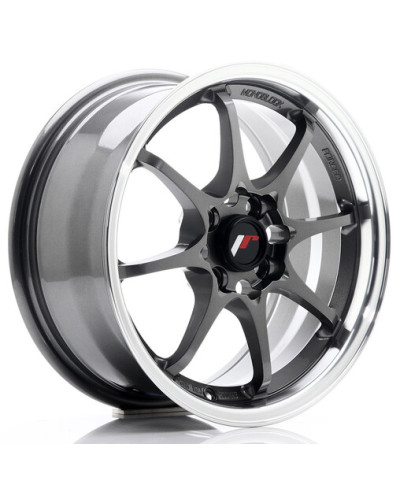 JANTE JR-5 15x7 / 4x100 / ET35 GUNMETAL BORD POLI JAPAN RACING