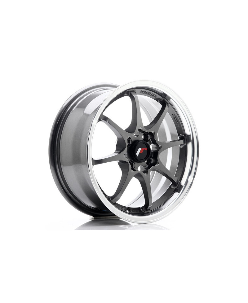 JANTE JR-5 15x7 / 4x100 / ET35 GUNMETAL BORD POLI JAPAN RACING