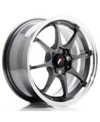JANTE JR-5 15x7 / 4x100 / ET35 GUNMETAL BORD POLI JAPAN RACING