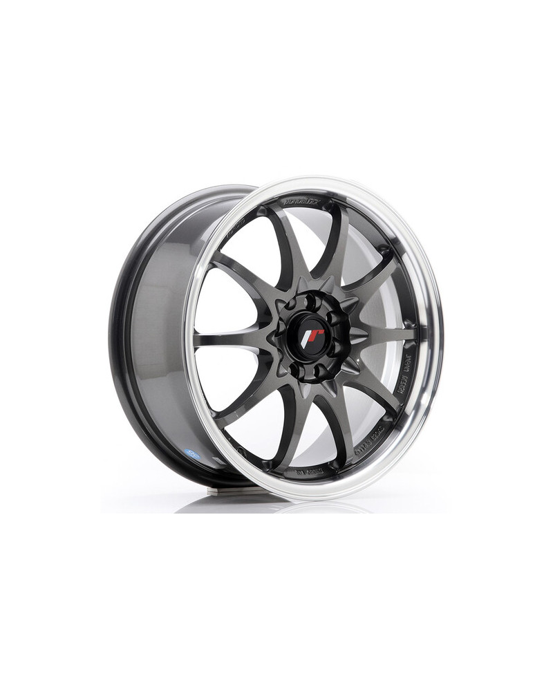 JANTE JR-5 16x7 / 4X100 - 4X108 / ET30 GUNMETAL BORD POLI JAPAN RACING