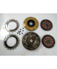 VOLANT + EMBRAYAGE BI DISQUES SR20DET OGURA CLUTCH