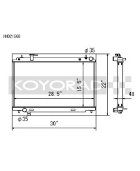RADIATEUR ALUMINIUM NISSAN 350Z VQ35DE KOYORAD