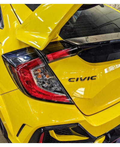 EMBLÈME BADGE ARRIERE CIVIC NOIR TYPE-R FK8 HONDA