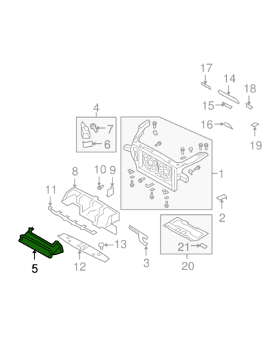 CONDUIT D'AIR REFROIDISSEMENT GTR VR38DETT (17-21) NISSAN
