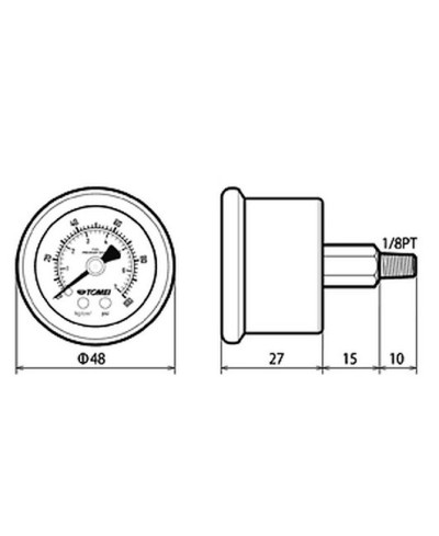 MANOMETRE REGULATEUR PRESSION ESSENCE TOMEI