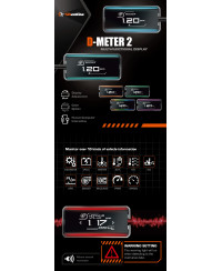 ODB2 METER DIGITAL MULTI INFORMATIONS SHADOW
