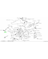 RACCORD HUILE TURBO 200SX S13 CA18DET NISSAN