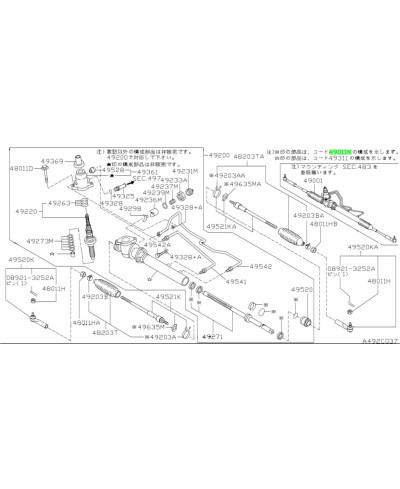 KIT JOINTS CREMAILLERE SKYLINE R33 GTS-T / R34 GTT NISSAN