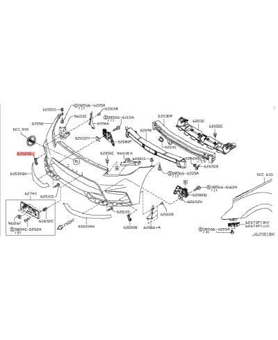 ENJOLIVEUR DROIT DE PARE CHOC AVANT 370Z NISMO