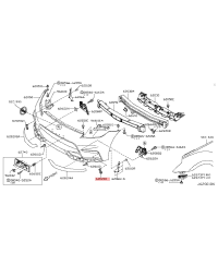 ENJOLIVEUR GAUCHE DE PARE CHOC AVANT 370Z NISMO