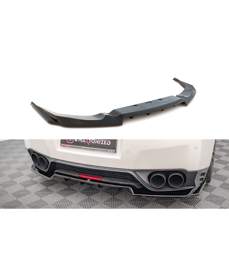 SPLITTER CENTRAL ARRIERE NISSAN GT-R R35 - MAXTON DESIGN 