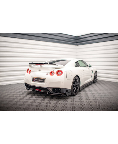 SPLITTER CENTRAL ARRIERE + AILERONS NISSAN GT-R R35 - MAXTON DESIGN