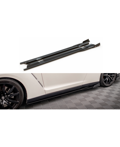 RAJOUTS DE BAS DE CAISSE + AILERONS NISSAN GT-R R35 - MAXTON DESIGN 