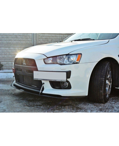 SPORT LAME PARE-CHOCS AVANT V.2 MITSUBISHI LANCER EVO X - MAXTON DESIGN