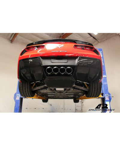 DIFFUSEUR ARRIERE (AVEC PLAQUE DE SOUBASSEMENT) CHEVOLET CORVETTE C7 Z06 - APR PERFORMANCE 