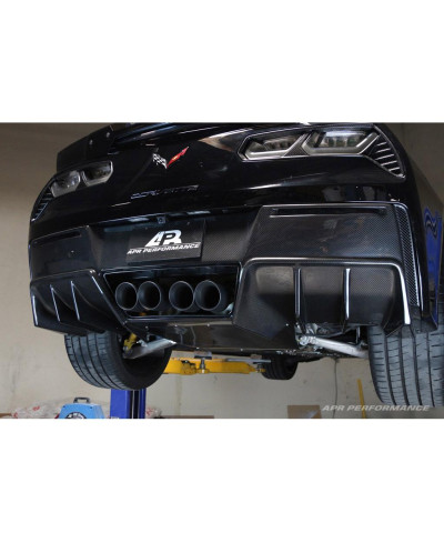 DIFFUSEUR ARRIERE (AVEC PLAQUE DE SOUBASSEMENT) CHEVROLET CORVETTE C7 Z06 VERSION 2 - APR PERFORMANCE 