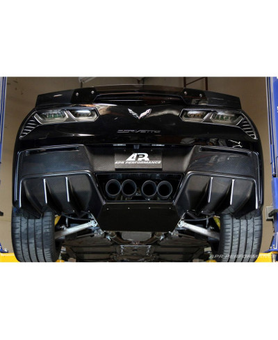 DIFFUSEUR ARRIERE (AVEC PLAQUE DE SOUBASSEMENT) CHEVROLET CORVETTE C7 Z06 VERSION 2 - APR PERFORMANCE 