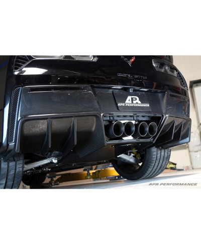 DIFFUSEUR ARRIERE (AVEC PLAQUE DE SOUBASSEMENT) CHEVROLET CORVETTE C7 Z06 VERSION 2 - APR PERFORMANCE 