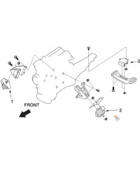 SUPPORT MOTEUR & BOITE S14 NISMO