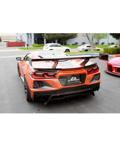 AILERON FIBRES DE CARBONE GTC-500 74" CHEVROLET CORVETTE C8 - APR PERFORMANCE 