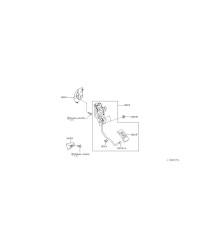 CLIP PEDALE ACCELERATEUR SKYLINE R34 NISSAN