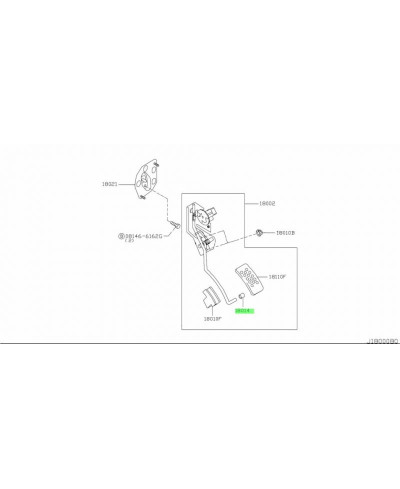 CLIP PEDALE ACCELERATEUR SKYLINE R34 NISSAN