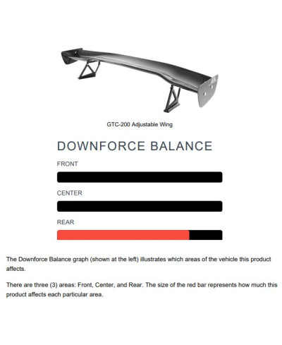 AILERON FIBRES DE CARBONE GTC-200 UNIVERSEL - APR PERFORMANCE 